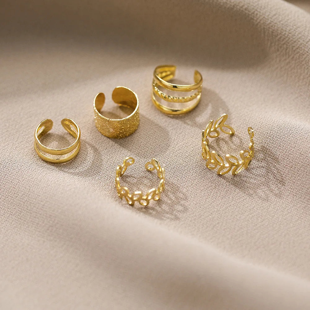 5Pcs/set Ear Clip Set for WOMEN&