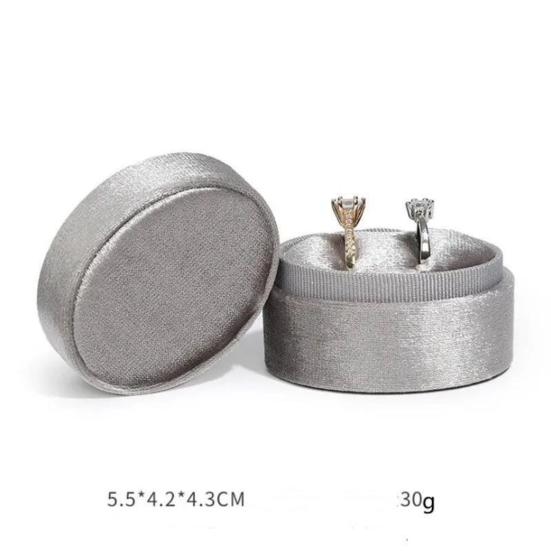 Corduroy Ring box 5x5x4cm Small Size Four Color Spot Hexagon Flannelette Ring Jewelry Box For Wedding &amp;Engagement - Oria Jewel