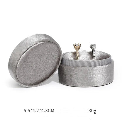 Corduroy Ring box 5x5x4cm Small Size Four Color Spot Hexagon Flannelette Ring Jewelry Box For Wedding &amp;Engagement - Oria Jewel