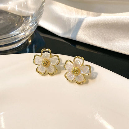 ZAKOL Crystal Flower Earrings - Oria Jewel