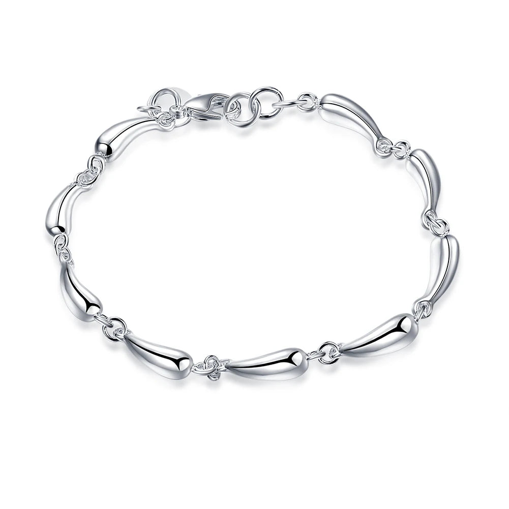 925 Sterling Silver Twisted Rope Bracelet for Men & Women - Oria Jewel