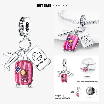 925 Silver Charm Bead Pendant for Women Bracelets - Oria Jewel