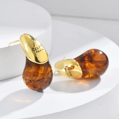 Water Drop Resin Earrings - Oria Jewel