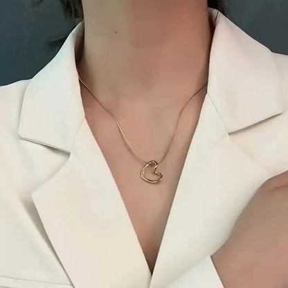 Trendy Heart Pendant Necklace - Oria Jewel