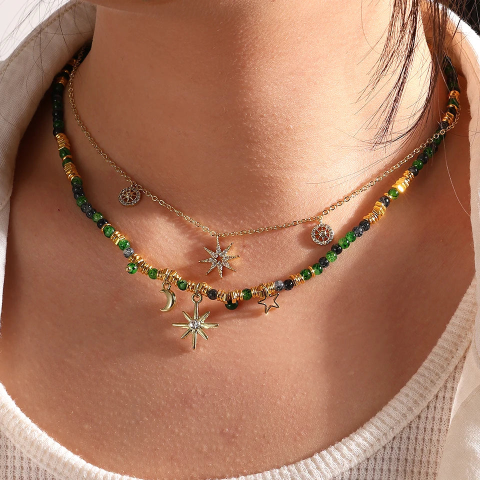 Boho Star Pendant Necklace - Oria Jewel