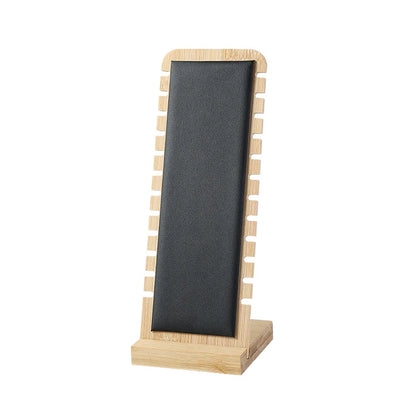 Fashion Wood Necklace Display Stand Large Capacity Pendant Bracelet Anklet Long Chain Jewelry Storage Rack Counter Showcase Prop - Oria Jewel