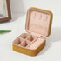 Velvet Jewelry Box For Women Necklace Ring Earrings Organizer Holder Travel Portable Zipper Square Jewelry Storage Case - Oria Jewel