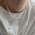 Pink Heart Pendant Necklace – Pearl Tassel & Cute Gift - Oria Jewel