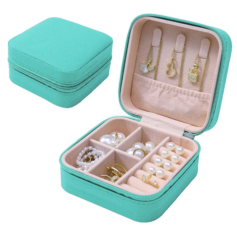 Simple Jewelry Box Wholesale Travel Portable Ring Necklace Earrings Studs Earrings Storage Box Jewelry Organizer - Oria Jewel
