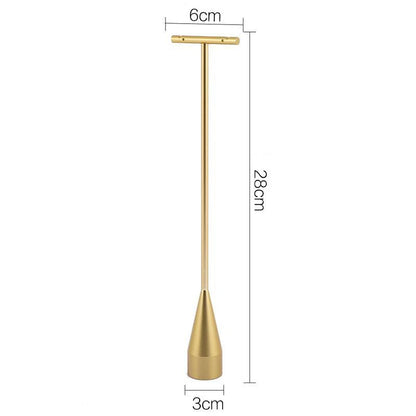 Gold Metal Hand Ring Holder Finger Jewelry Tower Earring T Bar Shelf Hanging Display Stand Ear Studs Storage Organizer Hole Rack - Oria Jewel