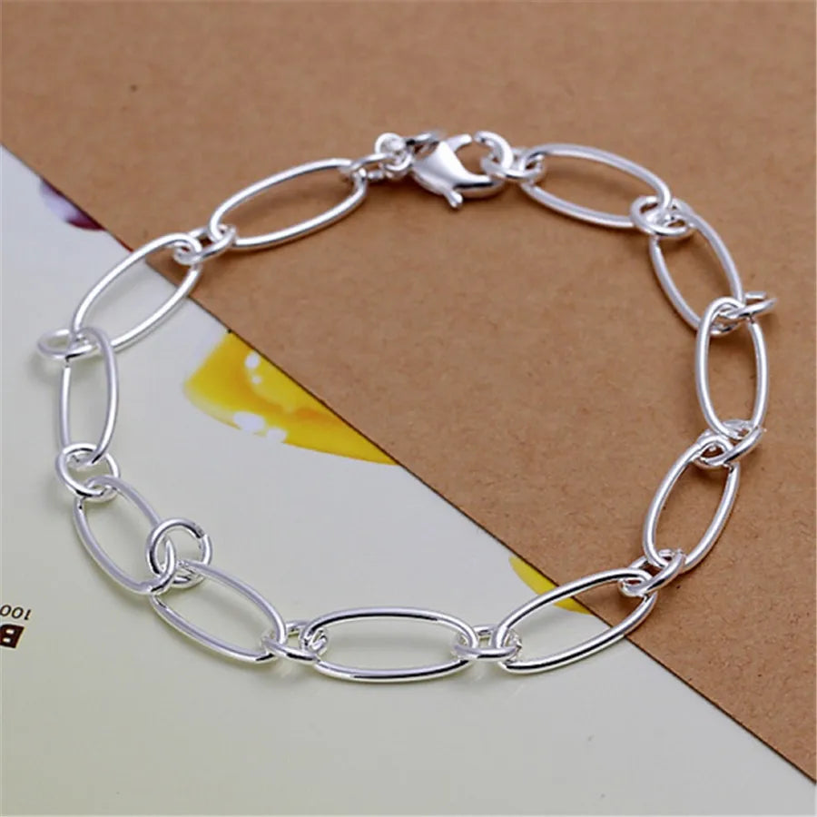 925 Sterling Silver Twisted Rope Bracelet for Men & Women - Oria Jewel