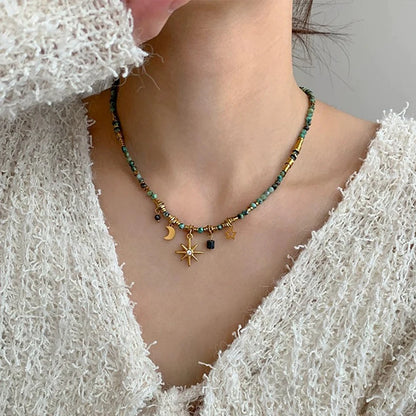 Boho Star Pendant Necklace - Oria Jewel
