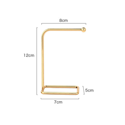 Metal Earring Display Stand For Necklace Handbag Multiple Shapes Jewelry Key Chain Holder - Oria Jewel