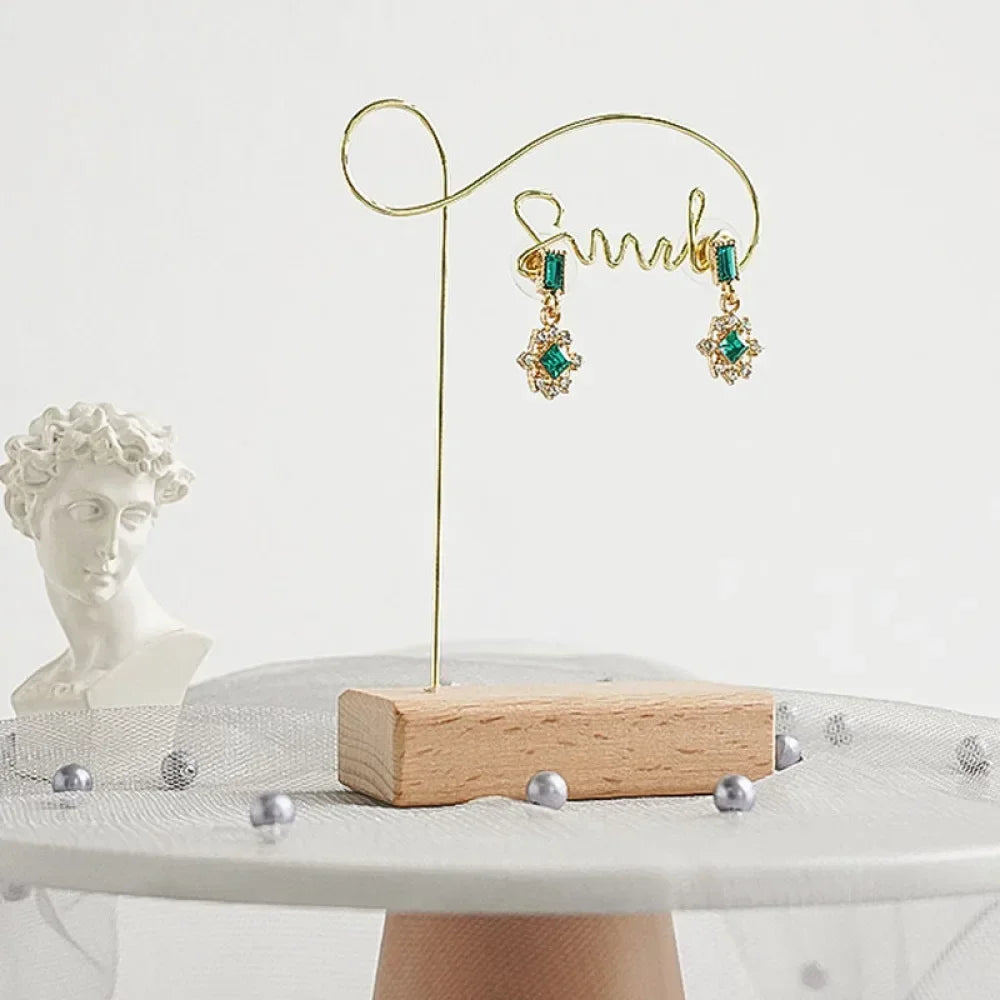 Metal Earring Display Stand For Necklace Handbag Multiple Shapes Jewelry Key Chain Holder - Oria Jewel