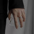 Mobius Wave Ring Silver Color Alloy Open Ring For Women Simple Retro Men Jewelry Trend Accessories - Oria Jewel