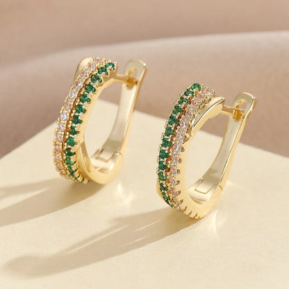 Crystal Elegance Stud Earrings - Oria Jewel