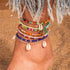 handmade beaded anklets casual summer outfit accessory | Oria Jewel