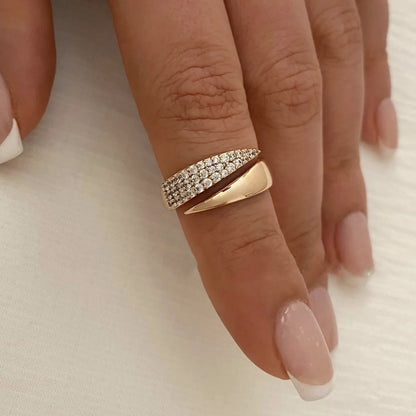 2024 Nwe Stainless Steel 18 K Gold Plated Sun Rings for Women Natural Stone Inlaid in Hollow Metal Texture Ring Trendy Jewelry - Oria Jewel