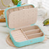 Portable Jewelry Storage Box Travel Organizer Jewelry Case Leather Storage Earrings Necklace Ring Jewelry Organizer Display - Oria Jewel