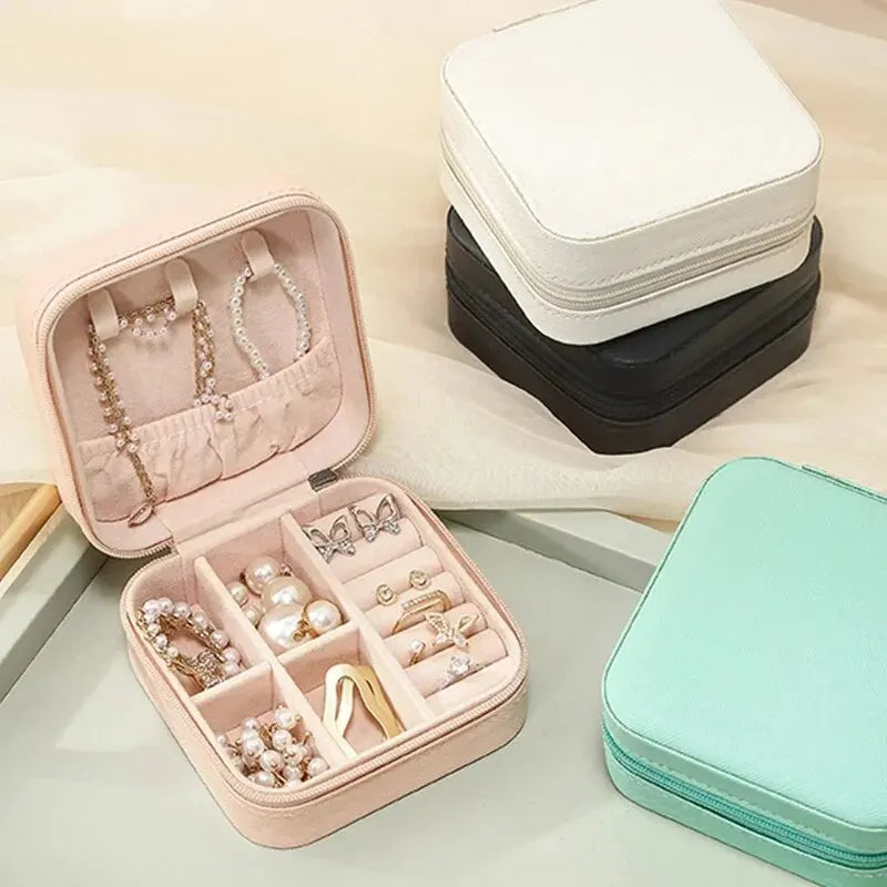 Portable Mini Jewelry Storage Box – Travel Organizer Case - Oria Jewel