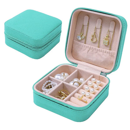 Simple Jewelry Box Wholesale Travel Portable Ring Necklace Earrings Studs Earrings Storage Box Jewelry Organizer - Oria Jewel