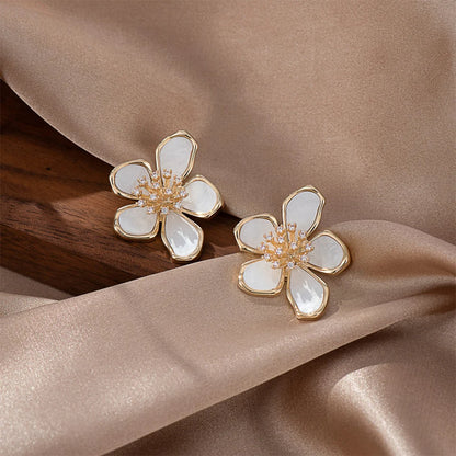 ZAKOL Crystal Flower Earrings - Oria Jewel