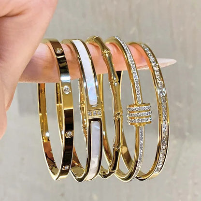 Zircon Steel Bracelet - Oria Jewel