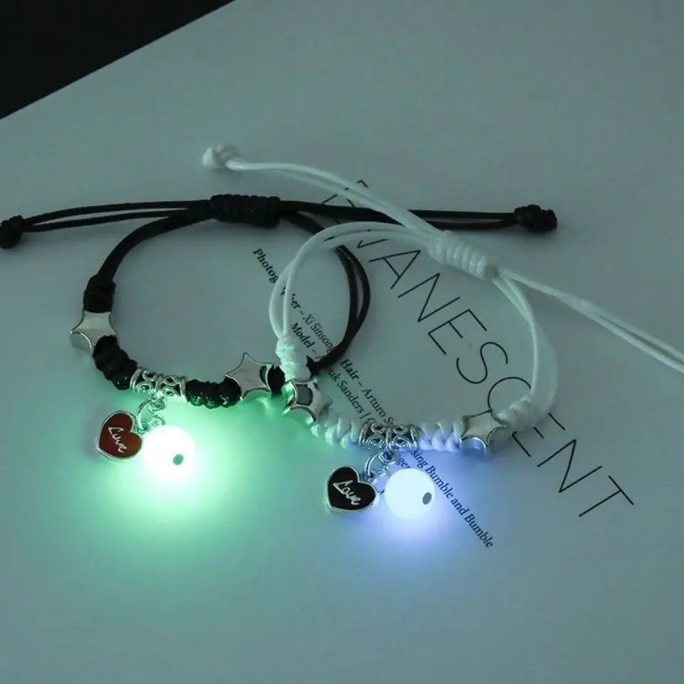 Luminous Heart Charm Bracelet - Oria Jewel