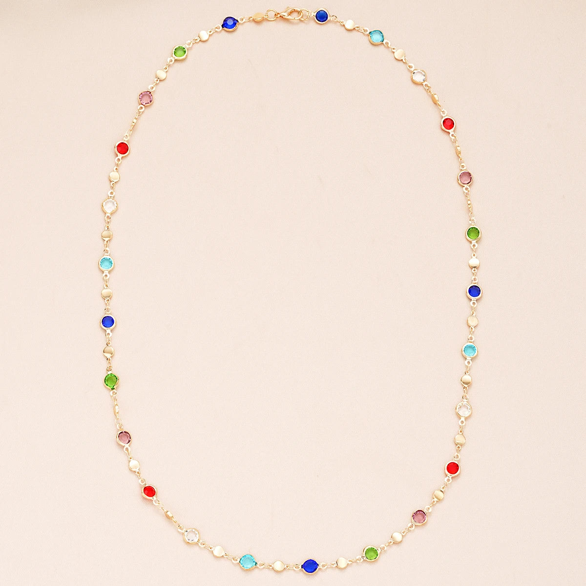Boho Crystal Y Necklace - Oria Jewel
