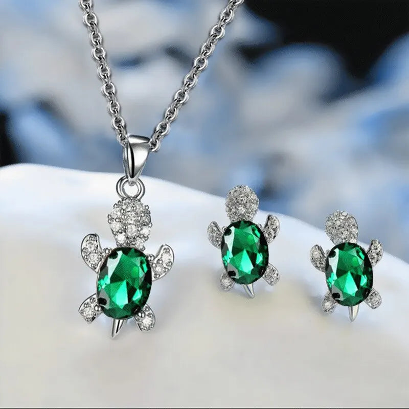Turtle Diamond Jewelry Set - Oria Jewel