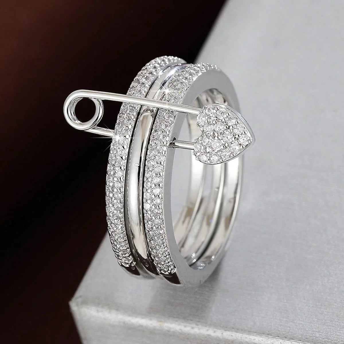 Stacked Ring Fashion Trend Street Style Gift For Friends, Birthday Party Surprise Ring - Oria Jewel