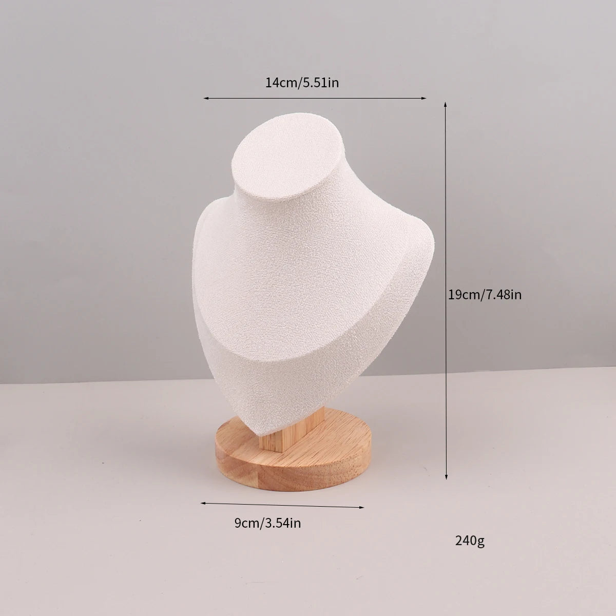 Velvet Portrait Necklace Display Pendant Organizer Jewelry Display Stand Jewelry Mannequin Bust Necklace Pendant Window Display - Oria Jewel