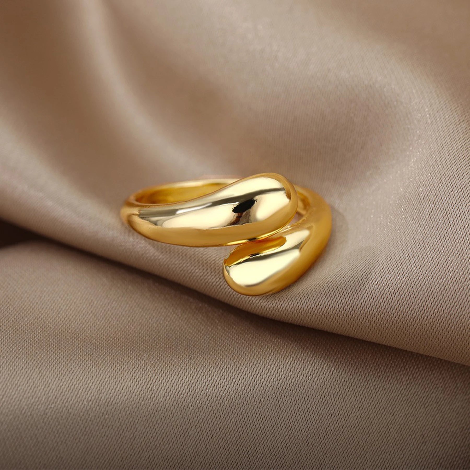 Trend Stainless Steel Rings For Women Simple Charming High Quality Gold Color Ring Wedding Party Jewelry Gift Free Shipping Item - Oria Jewel