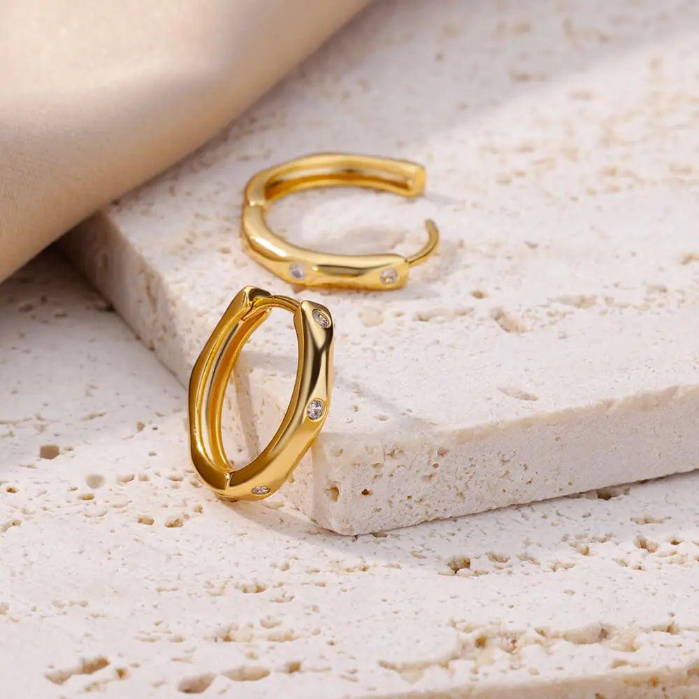 Bold Hoop Earrings - Oria Jewel