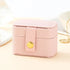 Mini Portable Small Jewelry Storage Bag Travel Simple Leather Ring Necklace Earrings Storage Box Organizer Display Gift Box - Oria Jewel