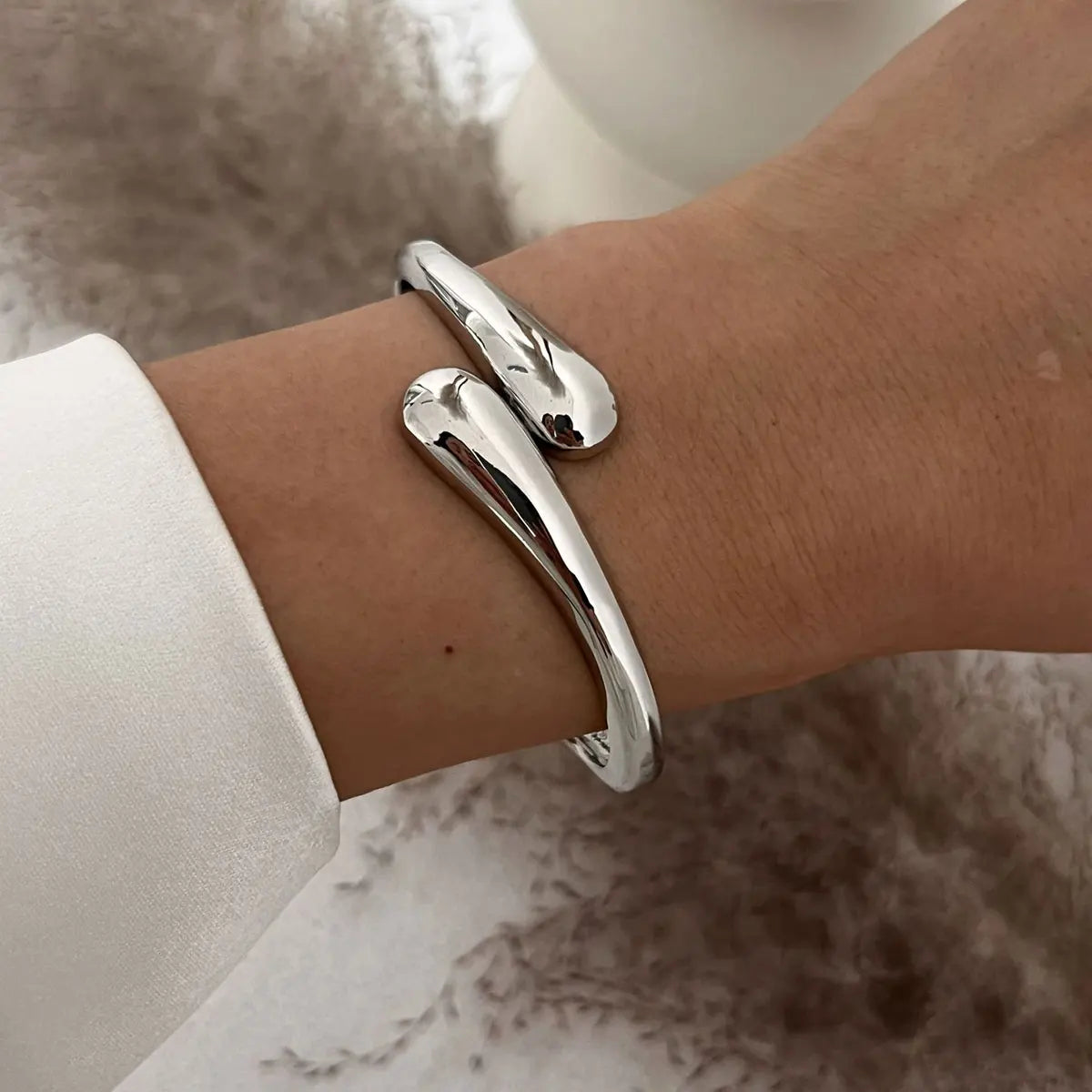 Gold Punk Cuff Bracelet - Oria Jewel