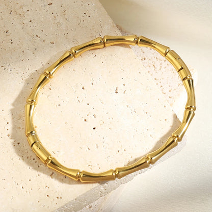 Bamboo Style Couple Bracelet - Oria Jewel