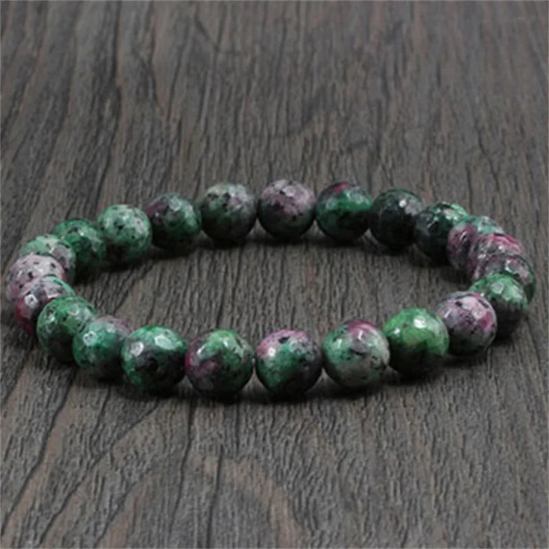 Natural Epidote Stone Bracelet - Oria Jewel