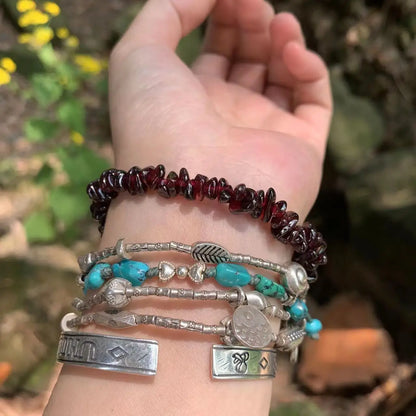 Natural Garnet Healing Bracelet - Oria Jewel