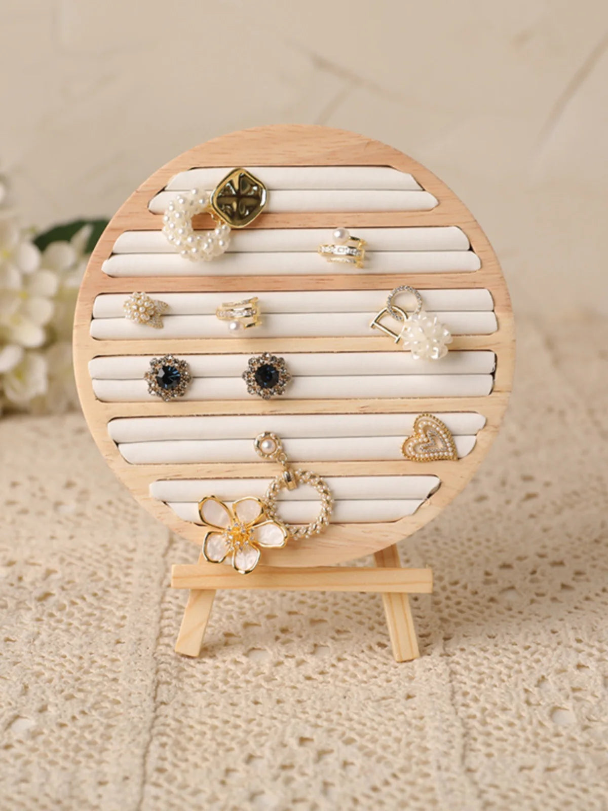 PU Model Bust Show Exhibitor Jewelry Display Necklace Pendants Mannequin Stand Earrings Organizer Ring Bracelet Storage Stand - Oria Jewel