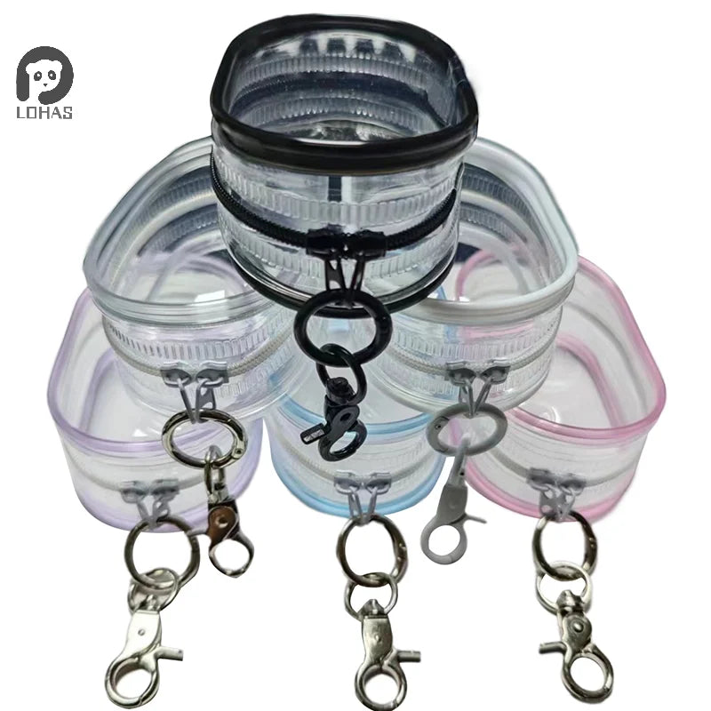 Transparent Jewelry Storage Box – Portable Organizer with Keychain - Oria Jewel