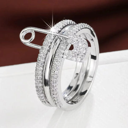 Stacked Ring Fashion Trend Street Style Gift For Friends, Birthday Party Surprise Ring - Oria Jewel