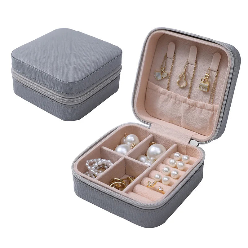 Simple Jewelry Box Wholesale Travel Portable Ring Necklace Earrings Studs Earrings Storage Box Jewelry Organizer - Oria Jewel