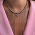 Pink Heart Pendant Necklace – Pearl Tassel & Cute Gift - Oria Jewel