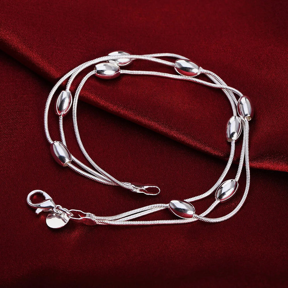 925 Sterling Silver Twisted Rope Bracelet for Men & Women - Oria Jewel