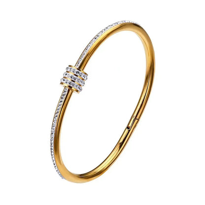 Zircon Steel Bracelet - Oria Jewel