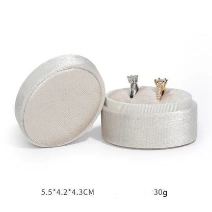 Corduroy Ring box 5x5x4cm Small Size Four Color Spot Hexagon Flannelette Ring Jewelry Box For Wedding &amp;Engagement - Oria Jewel
