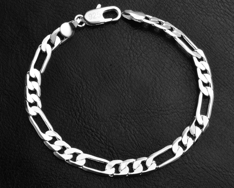 925 Sterling Silver Twisted Rope Bracelet for Men & Women - Oria Jewel