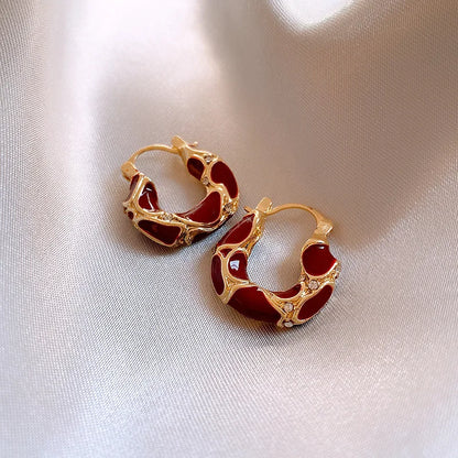Leopard Enamel Retro Earrings - Oria Jewel