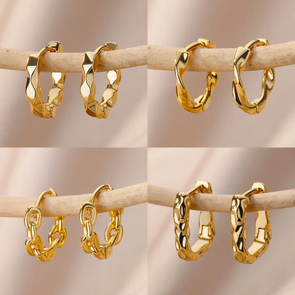 Bold Hoop Earrings - Oria Jewel